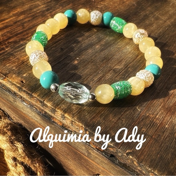 Chunky calcite beaded bracelet - Picture 1 of 1